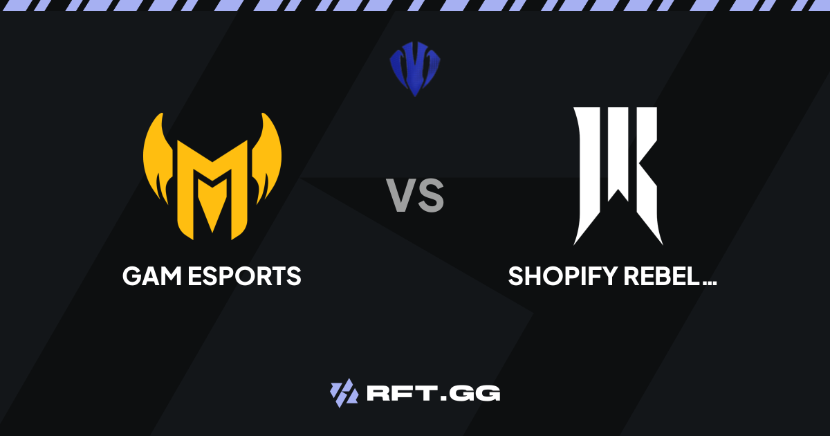 GAM Esports vs Shopify Rebellion | DCGI 2026 | October 7th, 2026 | RFT.GG